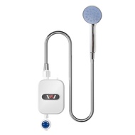 110 V/220 V ขนาดเล็กเครื่องทําน้ําอุ่นไฟฟ้าจอแสดงผลอุณหภูมิ LCD IPX4 Quick เครื่องทําความร้อนฝักบัวน