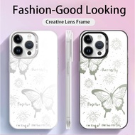 For Apple i Phone 16 15 14 13 Pro Max Mini ,Fireworks butterfly,high-quality matte anti drop IMD pho
