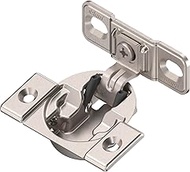 Blum 33B355AF22 Compact Face Fix Hinge 107° with Spring and Mounting Plate