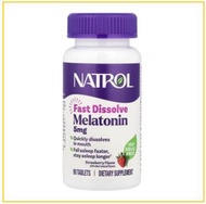 NATROL 褪黑素5MG睡眠速溶含片草莓味 FAST DISSOLVE MELATONIN STRAWBERRY FLAVOUR 5MG 90 CAPSULES