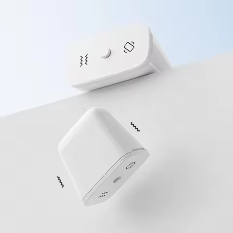 Smart Home Vibration Alarm IP67 Waterproof and Glass Break Detector for Home Office Garage & Sheds P