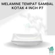 BEZTON Premium Melamine 4 Inch Square Sambal Container P7 Melamine Square Sambal Container Melamine 