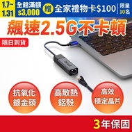 Chase CR2 Type-c To RJ45 Network Jack USB-c Adapter 2.5G Anti-Interference Type c