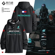 shot goods F1 Mercedes Benz Racing Suit Jacket Hamilton Same Team Uniform AMG Clothing Men's Jacket