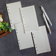 Loose leaf A6 binder contents A6 file paper contains 6 holes