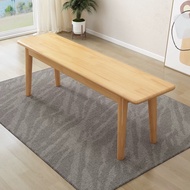 Solid Wood Bench Living Room Dining Table Stool Modern Simple Log Bench Bench 1.2/1.4m Bed End Stool