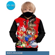 Mario Bros Jacket Super Mario Bros Hoodie Jacket for Kids 3D Printing #JD-182