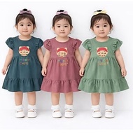 Baby Girl Dress Set with Cat Pattern 4-18 Months | Syifana 1 Year Old Baby Girl Clothes with Layered