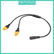NERV Current 5A XT60 Female To DC5521 Female Converter Cable XT60 Charging Cable Durability Plastic+