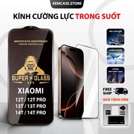 XIAOMI 14T, 14T PRO, 13T, 13T PRO, 12T, 12T PRO transparent, full screen | Xiaomi screen protector