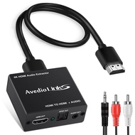 HDMI Audio Extractor 4K, avedio links HDMI Audio Splitter Converter, HDMI to HDMI Audio Adapter (3.5