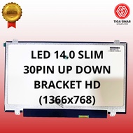 LCD LED Slim 14 Inch 40 Pin Ear Top Bottom HD Resolution 1366x768
