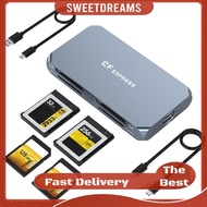 Cfexpress Type B Card Reader Dual SD 4.0 Slot Digital Camera Adapter Transfer Fit for CF Express Typ
