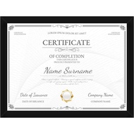 Premium Certificate Frame, 8.5 by 11 Picture Frame, Equipped With a Transparent Acrylic Panel That W
