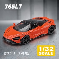 LEO 1:32 McLaren 765LT Supercar Metal Diecast Alloy Toy Car Model Trucks For Kids Toys Vehicles Hobb