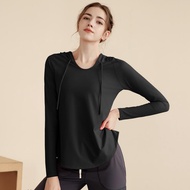 SHQX Fitness Cropped Hoodie - Lightweight Cover-Up Sportswear for Women, Moisture-Wicking Lounge Top