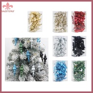 BST Slender Contemporary Christmas Decorations Colorful Plastic Tree Hanging Ornament