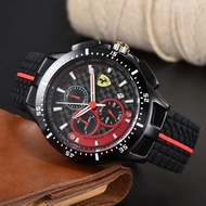 Ferrari Ferrari Stainless Steel Case Rubber Strap Men's Watch Rui Watch ys