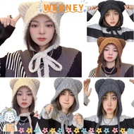 WEY Wool Hat Ear Cap Ear Protection Bear Ear Earmuff Autumn Winter Cute Cold Cap