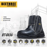 Beethree BT-8836 Zip-Up Ankle Safety Shoes Boots 7 Inches