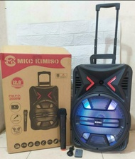 BlessS/ Speaker Bluetooth Portabel Kimiso QS-1205 + MIC Wireless Free Remote Control