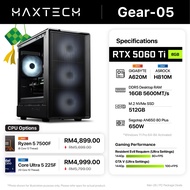 Gear-05 - GeForce RTX 5060 Ti Gaming PC | Ryzen 5 7500F / Ultra 5 225F (16GB RAM / 512GB SSD) | 3 Ye