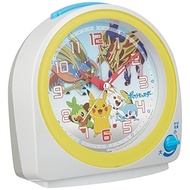 Seiko Clock Alarm Clock Character Pocket Monster White Pearl 130×127×71mm CQ422W 【Direct from Japan】