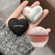 Black Nana Black and White Love Matte Velvet Lipstick Lip Glaze Student Lipstick