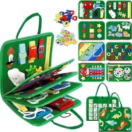 Felt Learning Board Multi-Page Girl DIY Early Education Educational Toy Busy Board