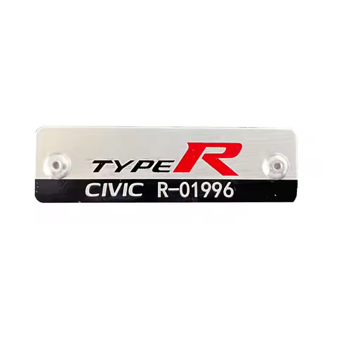 Panel Trim for Honda TYPE R Civic Aluminum Alloy Badge,Car Dashboard Instrument Retrofit Badge Plate