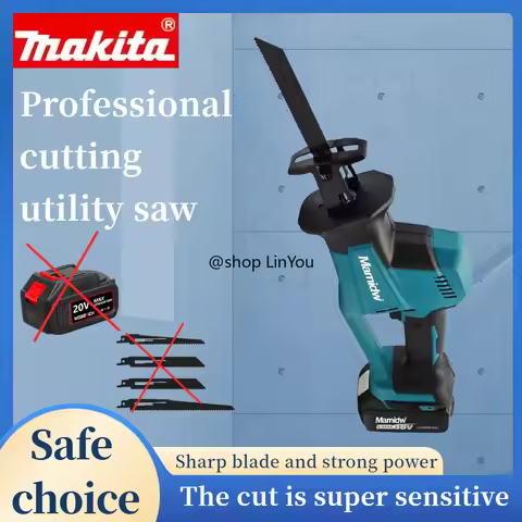 Makita DJR189 18V Electric Reciprocating Saw Cutting Wood Metal PVC Pipe Adjustable Speed And Replac