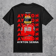 T-shirt Short Sleeve Tee 220GSM Cotton Men Ayrton Senna  Ayrton Senna           Fan Shirt Oversize k