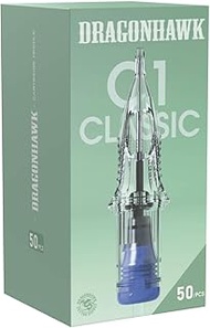 Dragonhawk C1 Tattoo Needles Cartridges 50Pcs Assorted #12 Mixed Sizes 3RL 5RL 7RL 9RL 5RS 7RS 9RS 7