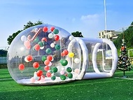 Hmtaolife 10ft Inflatable Bubble Tent, Commercial Grade Tarpaulin PVC Dome Tent for Kids Party, Transparent House for Commercial/Outdoor/Backyard/Garden (10ft Diamete)