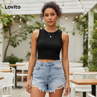 Lovito Women's Summer Essential Tank Top L77ED011