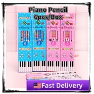 ［JustLikeMusic］Piano Pencil HB Pencil Note Department Children's Writing Pencil Pupils Pencil Writin