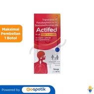 ACTIFED PLUS COUGH SUPRESSANT SIRUP 60 ML