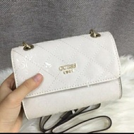 Guess Woman Mini Fashion Sling Bag (White)