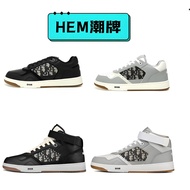 [Produced by Dark Horse] Dior Dior B27 Oblique Galaxy High Top Sneakers B27 Series Retro Genuine Lea