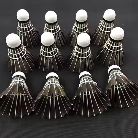 Professional Badminton Shuttlecock Black Goose Feather Badminton Shuttlecock Training Sport Badminto