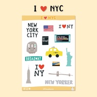 Cea | sticker I love NYC Waterproof A6 New York City
