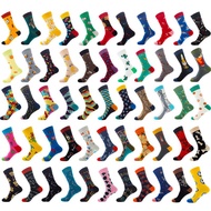 Fashion Men's Fun Dress Socks,Colorful Funky Design Socks for Men（1Pairs）
