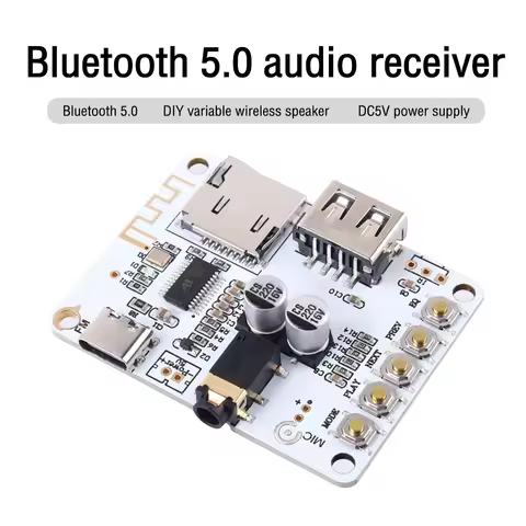 TYPE-C DC5V Bluetooth-compatible 5.0 Decoding Module HIFI SBC AAC Audio Receiving Player USB Receivi