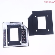 YONGDA💕 1ชุด2.5 SSD CD DVD TO HDD Case Enclosure CD-ROM optibay พลาสติกอะลูมิเนียมแบบสากล9.5 12.7mm 