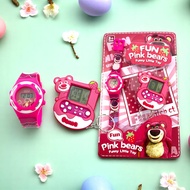 Jam Tangan Anak Bonus Gamebot  Mini Karakter Samrio Kuromi Lotso Jam + Gamebot