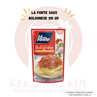 La fonte bolognese sauce 315 gr bolognese sauce/ spaghetti sauce/