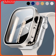 Tempered Glass PC Screen Protector Case for Apple Watch Ultra 2/Ultra 49mm IWatch Case 40mm 41mm 44m
