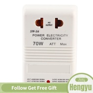 Hengyu Voltage Converter Transformer Light Weight Small White Convenient for Travel Use Abroad Home