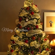 [AGL] Gold Metallic Mesh Ribbon,10 inch x 30 feet(10Yard) Christmas Ribbon