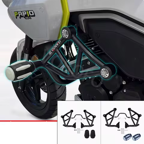 Motorcycle Crash Bar Frame Engine Protection Guard Bumper Protector Accessories For CFMOTO PAPIO XO-